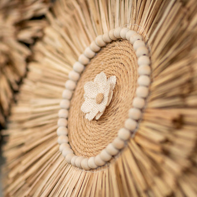 SOLEIL DE RAFIA PERLES